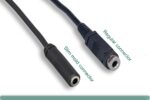 Slim Mold 3.5mm M / F Stereo Audio Cable - Image 2