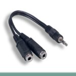 3.5mm Stereo M to 2F Audio Splitter Cable