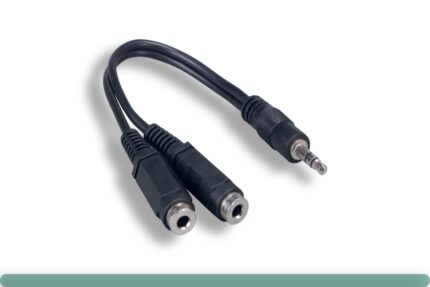 3.5mm Stereo M to 2F Audio Splitter Cable