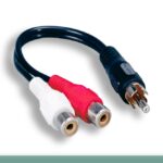 RCA to RCA Audio Splitter Adaptor Cable