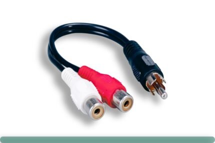 RCA to RCA Audio Splitter Adaptor Cable