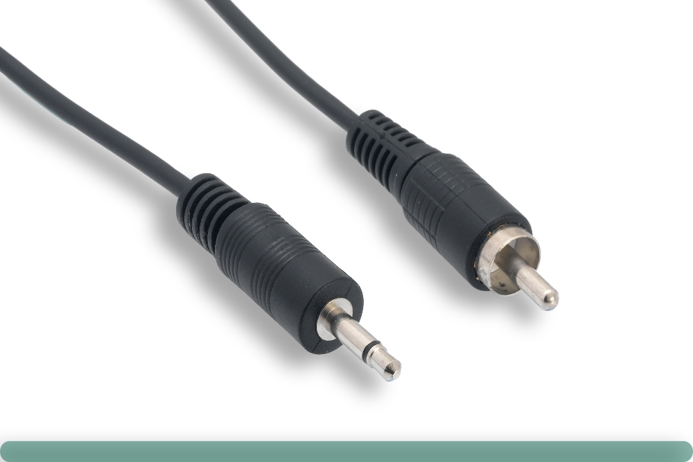 10a3-071xx.jpg 3.5mm Mono / RCA Male Audio Cable - Image 1