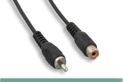 Standard RCA M to RCA F Composite Video Cable