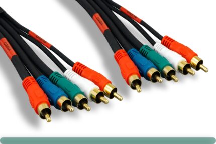 Premium 5 RCA Component Video + Audio Cable
