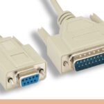 DB9 F to DB25 M AT Modem Cable