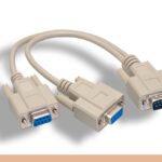 RS-232 DB9 M to F x 2 Splitter Cable