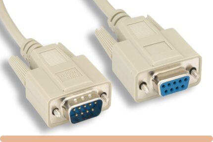 DB9 M / F Null Modem Cable