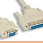 DB9 F / DB25 F Null Modem Cable