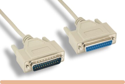 DB25 M / F Null Modem Cable