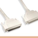 DB50 Male/Female SCSI Cable S/D 1:1 Molded, Beige Color