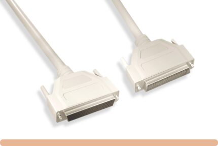 DB50 Male/Female SCSI Cable S/D 1:1 Molded, Beige Color