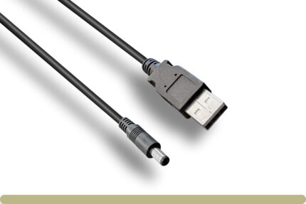 USB 2.0 A Male to DC 5.5 MM x 2.1 MM Power Cable
