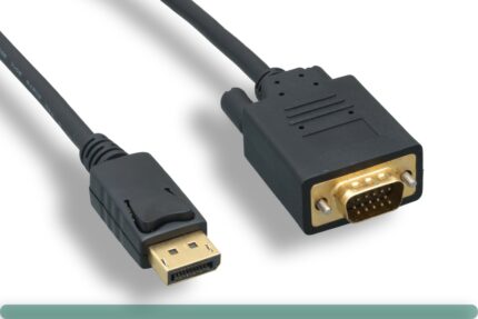 DisplayPort to VGA Cable with Latch