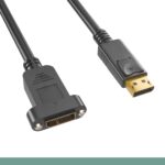 DisplayPort Male To Panel Mount Type Female Cable