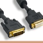 DVI-D M to DVI-D F Dual Link Digital Video Extension Cable