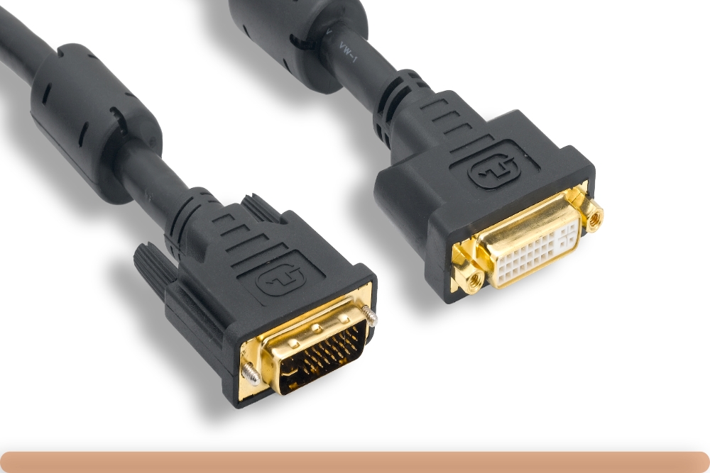 10dv-09202-g.jpg DVI-I M to DVI-I F Dual Link Video Cable - Image 1