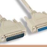 IEEE-1284 DB25 M to DB25 F Parallel Printer Cable