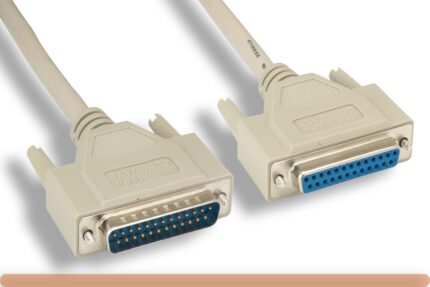 IEEE-1284 DB25 M to DB25 F Parallel Printer Cable