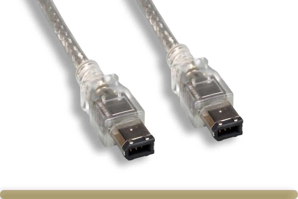 10e3-01103-c_1.jpg IEEE-1394a 6P to 6P Cable. Clear Color - Image 1