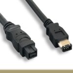IEEE-1394b 9P to 6P Cable, Black Color