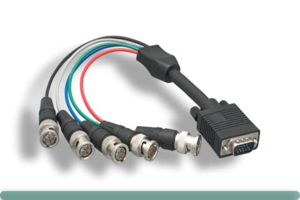VGA HD15 M To 5 BNC M High-Resolution Monitor Cable