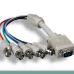 VGA HD15 M To 5 BNC F High-Resolution Monitor Cable