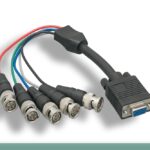 VGA HD15 F To 5 BNC M High-Resolution Monitor Cable