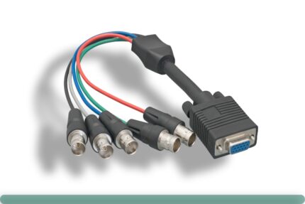 VGA HD15 F To 5 BNC F High-Resolution Monitor Cable