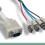VGA HD15 M To 4 BNC M High-Resolution Monitor Cable with Ferrite