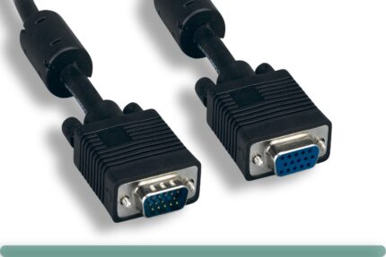 Super VGA Cable HD 15 M / F Black Color