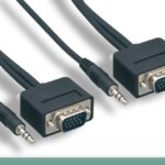 Slim Super VGA Cable M / M with 3.5mm Stereo Audio