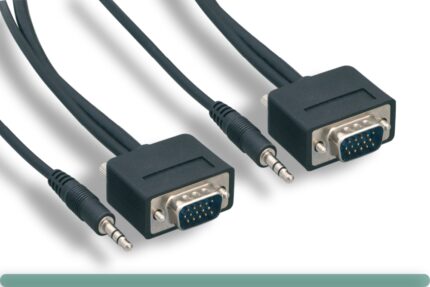 Slim Super VGA Cable M / M with 3.5mm Stereo Audio