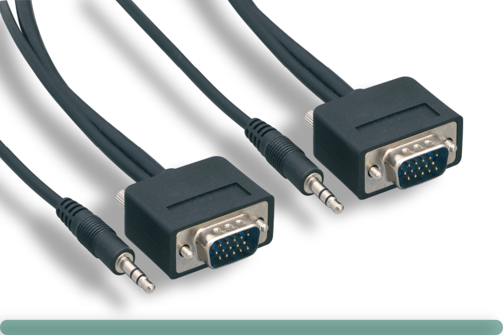 10h1-291xx-sl_2.jpg Slim Super VGA Cable M / M with 3.5mm Stereo Audio - Image 1