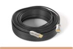 HDMI 8K CL3 Hybrid AOC Active Optical Cable 2.1 Bright Gold (with Anti-Static Bag) - Image 2