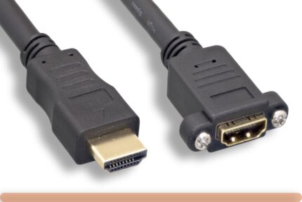 28 AWG. Panel Mount Type HDMI Extension Cable with Ethernet