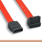 180 to 90-Degree 7 Pin Serial ATA Cable