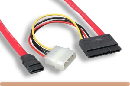 18" SATA 7 Pin+15 Pin to SATA 4 Pin Power Cable