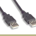 USB 2.0 Type A Male to A Male Cable Black Color