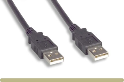 USB 2.0 Type A Male to A Male Cable Black Color