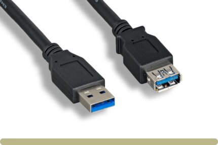USB 3.0 Type A Extension Cable Black Color
