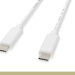 USB 3.2 Gen 2x1 10G Type-C Male / Male Cable With USB PD 100W Fast Charging White