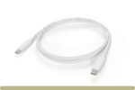 USB 3.2 Gen 2x1 10G Type-C Male / Male Cable With USB PD 100W Fast Charging White - Image 2