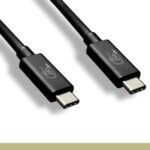 USB 4.0 Gen3 Type C  8K 40Gbps/240w Male/Male Cable, Black Color, E-Mark.