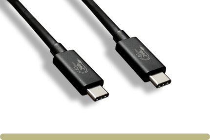 USB 4.0 Gen3 Type C  8K 40Gbps/240w Male/Male Cable, Black Color, E-Mark.