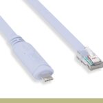 USB Type C Male to RJ45 Male 8P8C Console Cable Periwinkle Blue