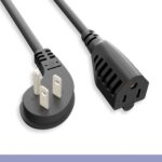 16 AWG Low Profile Angled Power Cord Extension