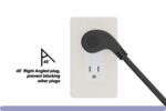 16 AWG Low Profile Angled Power Cord Extension - Image 4