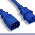 18 AWG Blue Color Power Extension