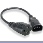 C14 To NEMA 5-15R 14 AWG AC Power Adapter Cord