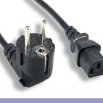 European Schuko Power Cord CEE 7/7 Right Angle To IEC-60320-C13